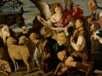 GG 505  GG 505, Mateo Gilarte (1625-1675), Die Verkündigung an die Hirten, Leinwand, 160 x 252 cm : Biblische Themen